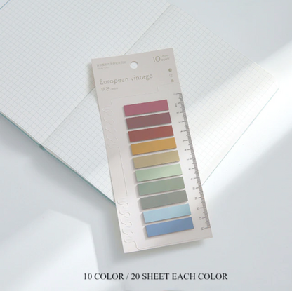 10 Colors Gradual Change Memo Notes