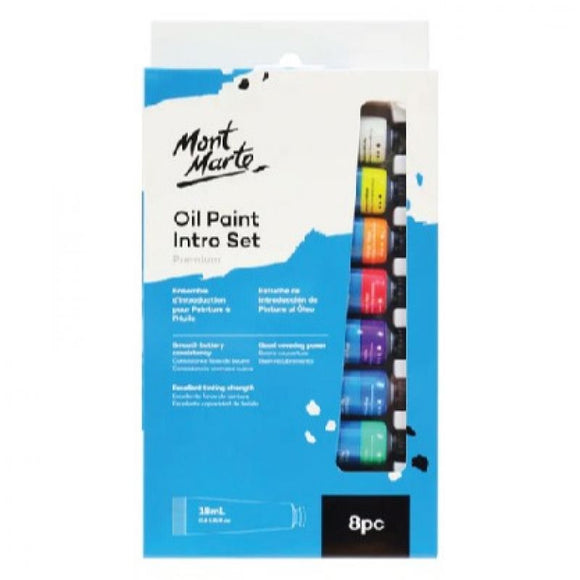 Mont Marte Oil Paint Intro Set 8Clrx18Ml