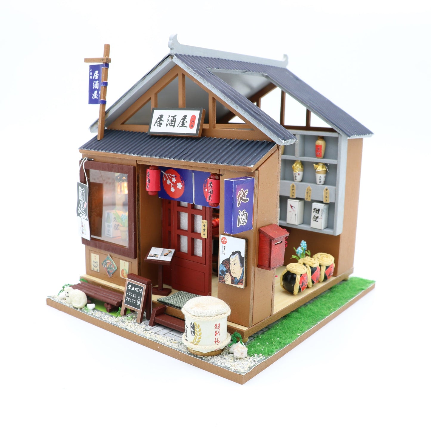 3D Wooden Doll House Miniature Toy - Restaurant