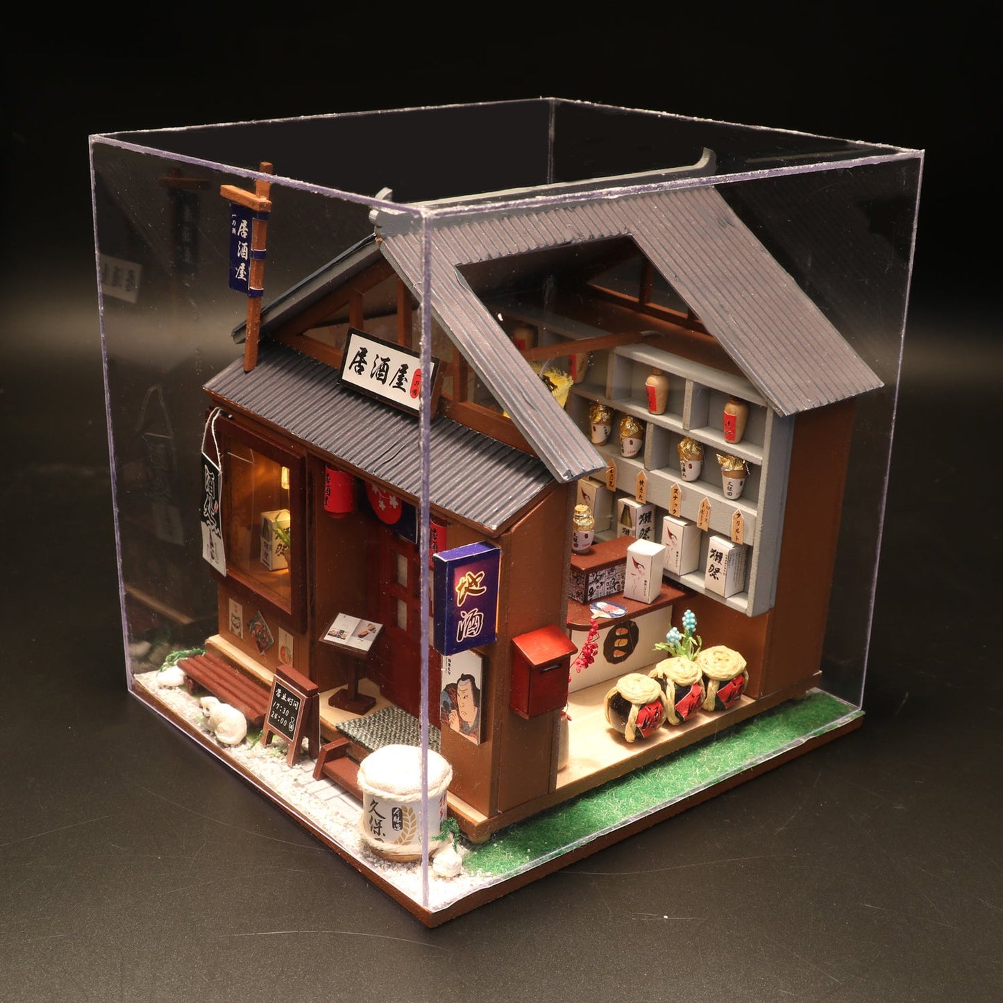 3D Wooden Doll House Miniature Toy - Restaurant