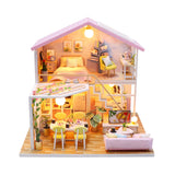 3D Wooden Doll House Miniature Toy-Sweet Time Home