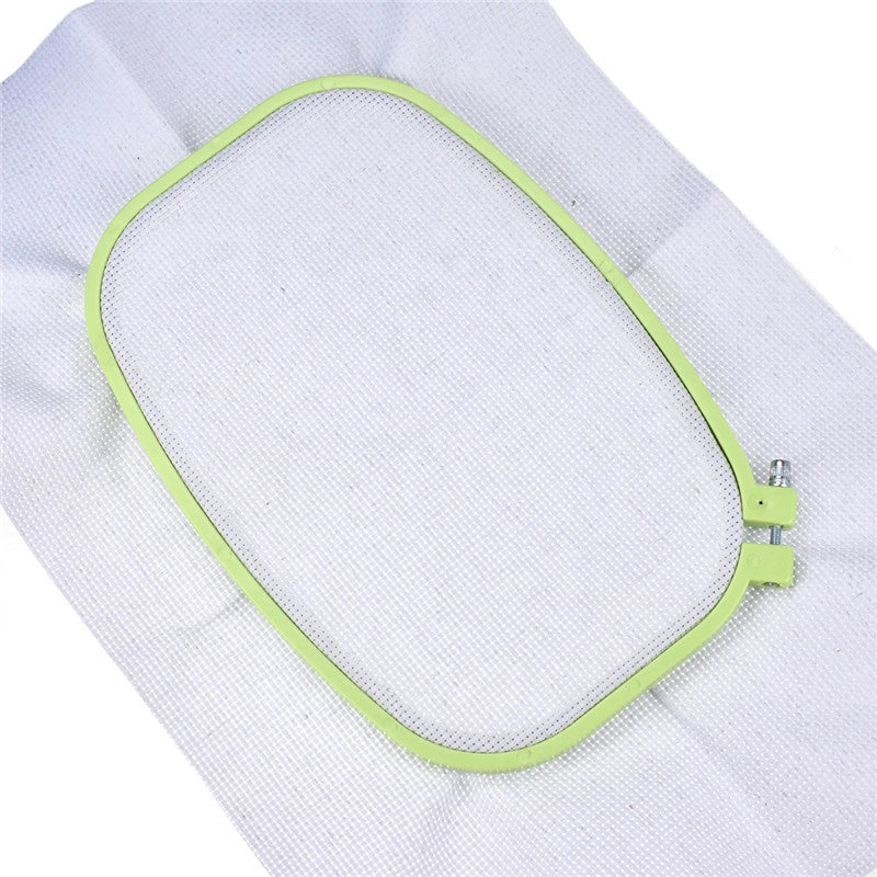 004 Adjustable Square Shape Plastic Cross Stitch Frame Embroidery Hoop Set