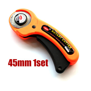  45mm Rotary Cutter Tailor Tools Round Cloth Cutting Knife Hand Rotary Carpet Tool Rug Cutting Knife Foot Cloth Leather Cutter