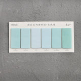 6 Colors Gradual Change Rectangle Memo Pad - Nejoom Stationery