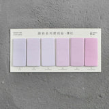 6 Colors Gradual Change Rectangle Memo Pad - Nejoom Stationery