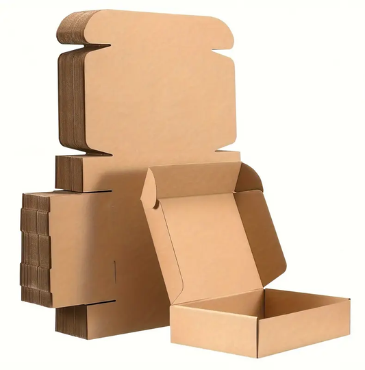 9x6x2 Inches Small Shipping Boxes, 100 Pack Corrugated Cardboard Box