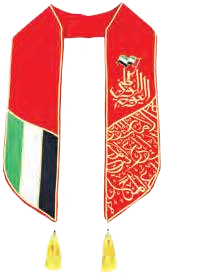 UAE National Day Embroidery Scarf 15x145cm
