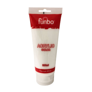 Funbo Acrylic Color 200ml 44 Titanium White
