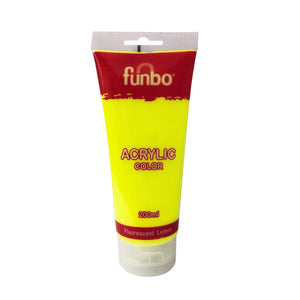 Funbo Acrylic Color 200ml 148 Fluoresecent Lemon