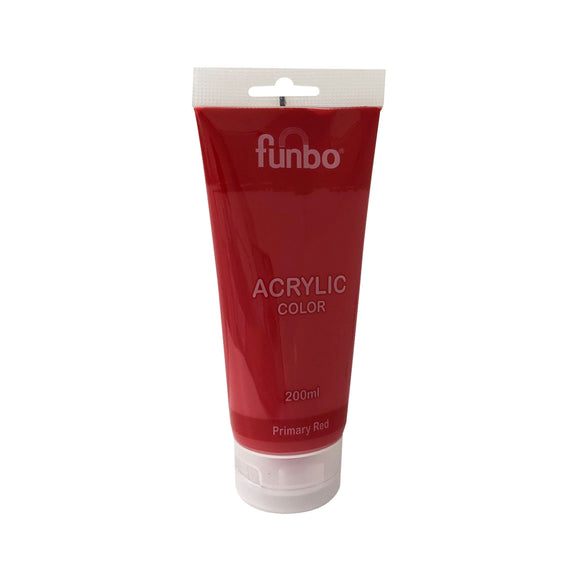 Funbo Acrylic Color 200ml 302 Primary Red