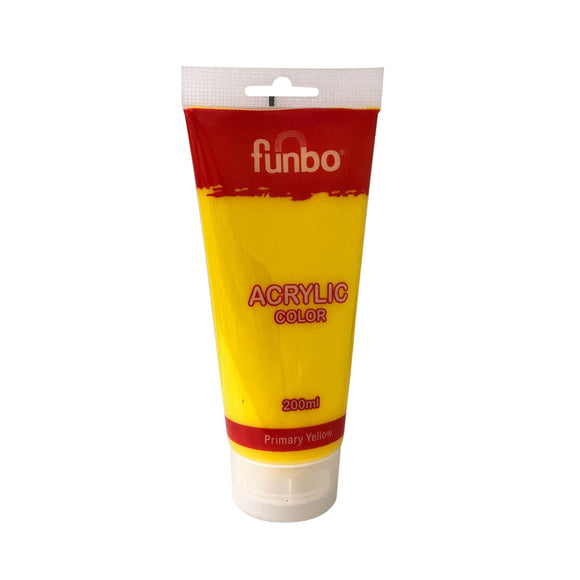 Funbo Acrylic Color 200ml 560 Primary Yellow