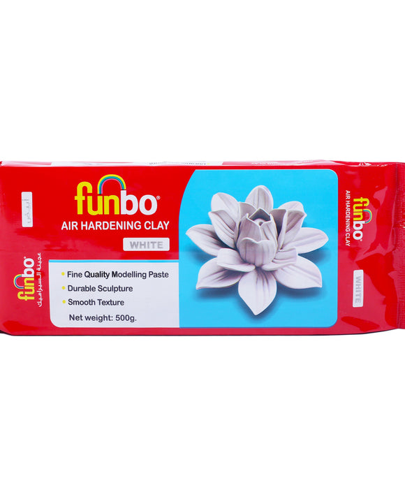 Funbo Air Hardening Clay 500g White