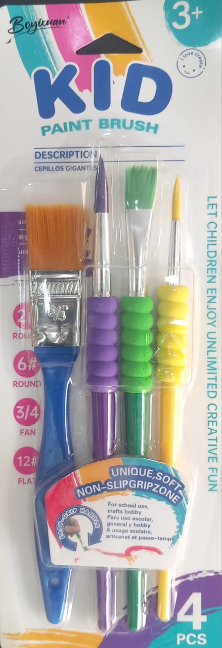 Boyixman Kid Paint Brush 4pcs/Set