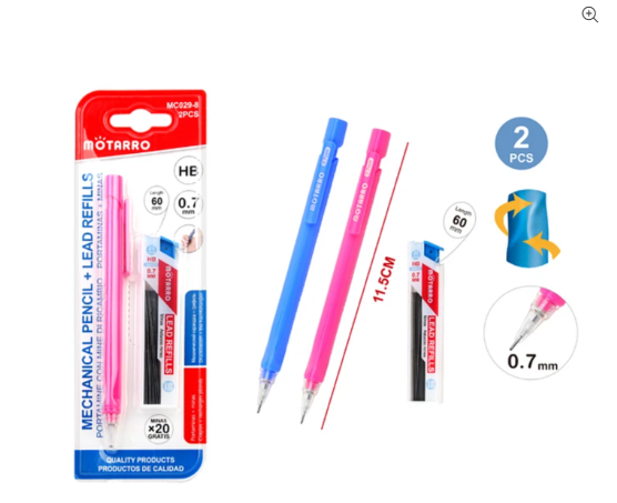 Motarro Mechanical Pencil + Lead Refills 0.7mm 