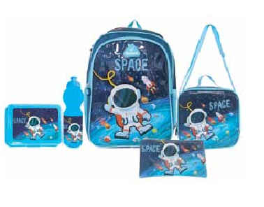 Nomad Kids Primary 5in1 Space School Back bag set 16 inch
