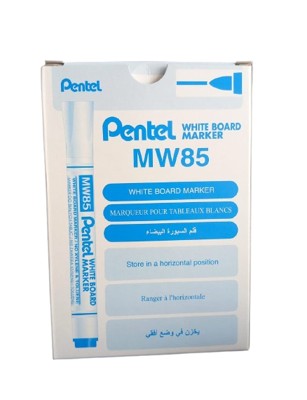 Pentel MW85 Whiteboard Marker Blue (12PCS)