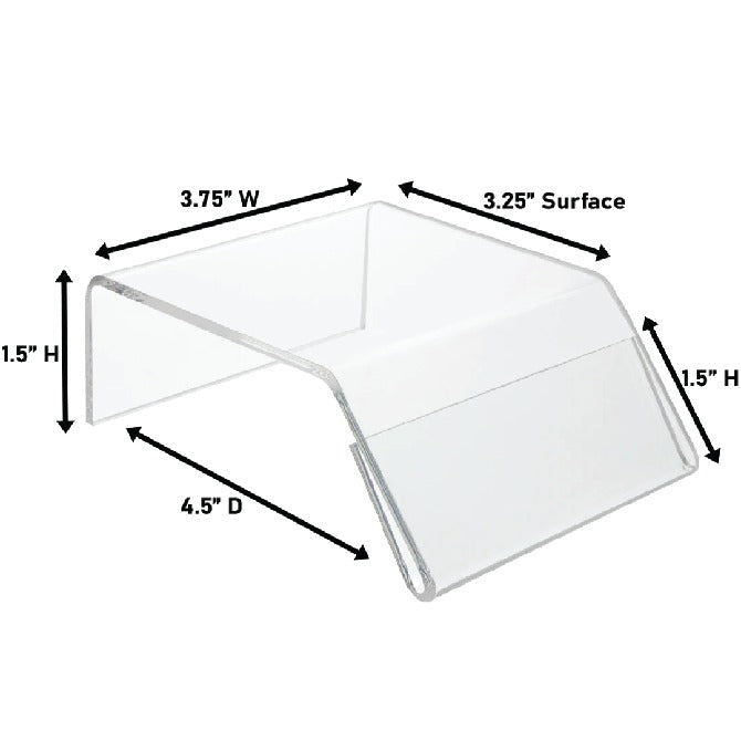 Acrylic Tabletop Display Stand 3.75"x 4.5"x 1.5"