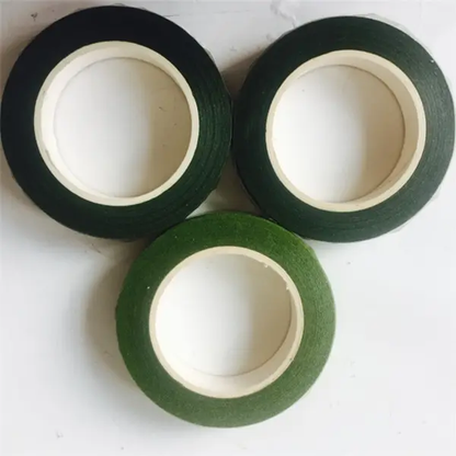 Artificial Floral Decoration Ribbon Stem Tape Green - Dark Green - Craft