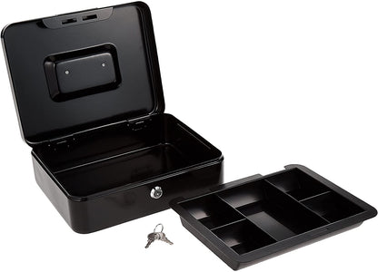 Atlas Cash box W250 x L200 x H90mm Black