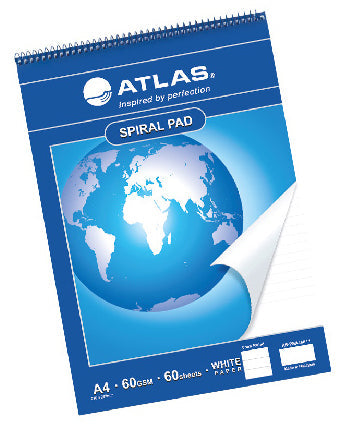 Atlas Spiral Notepad A4 60 sheets 12 pcs | Nejoom Stationery