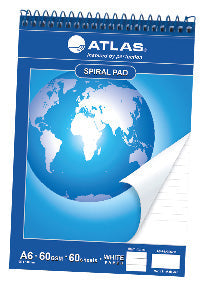 Atlas Spiral Notepad A6 60 sheets 12 pcs | Nejoom Stationery