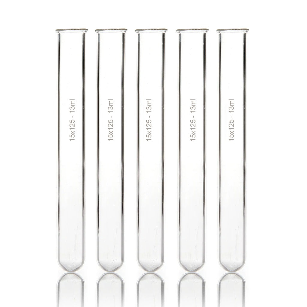 Borosil Lab Test Tube Glass 15 x 125 13ml 5 Pcs