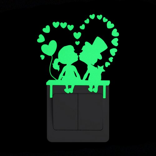 Cartoon Luminous Switch Sticker - Nejoom Stationery