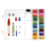 Colorful Hand Knitting Embroidery Thread Floss Set 50 Colors Cross Stitch Yarn Kit With Tools Accessories