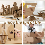 Corrugated Cardboard Sheets, A4 Size, 20-Pack, Brown, for Crafts, DIY