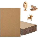 Corrugated Cardboard Sheets, A4 Size, 20-Pack, Brown, for Crafts, DIY