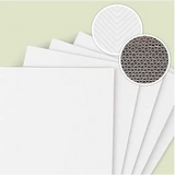 Corrugated Cardboard Sheets, A4 Size, 5-Pack, White , for Crafts, DIY, Art Projects and Packaging