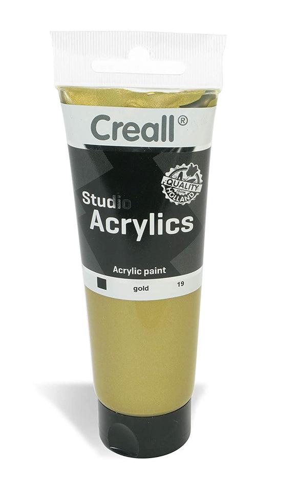 Creall Acrylic Colour Studio Tube 120ml 19 gold