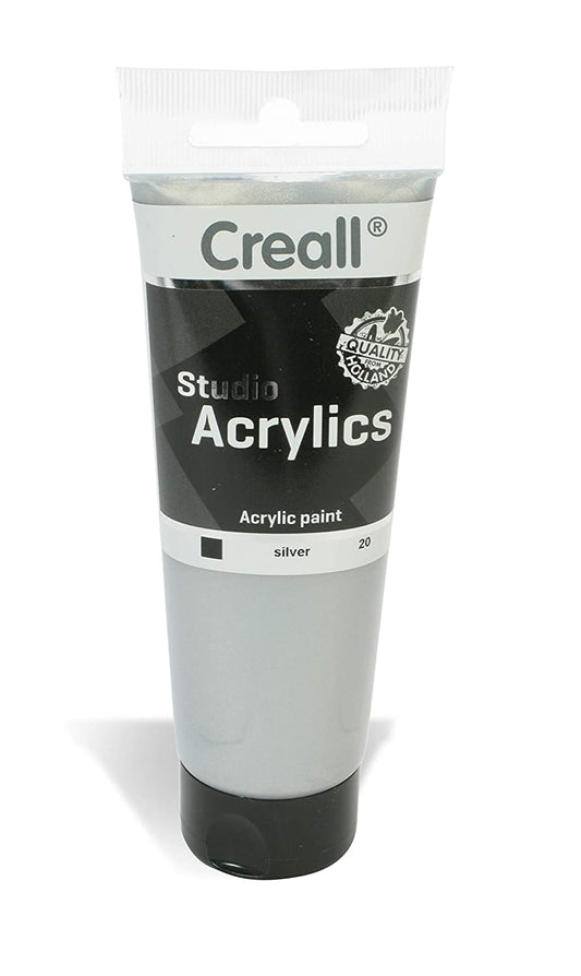 Creall Acrylic Colour Studio Tube 120ml 20 Silver