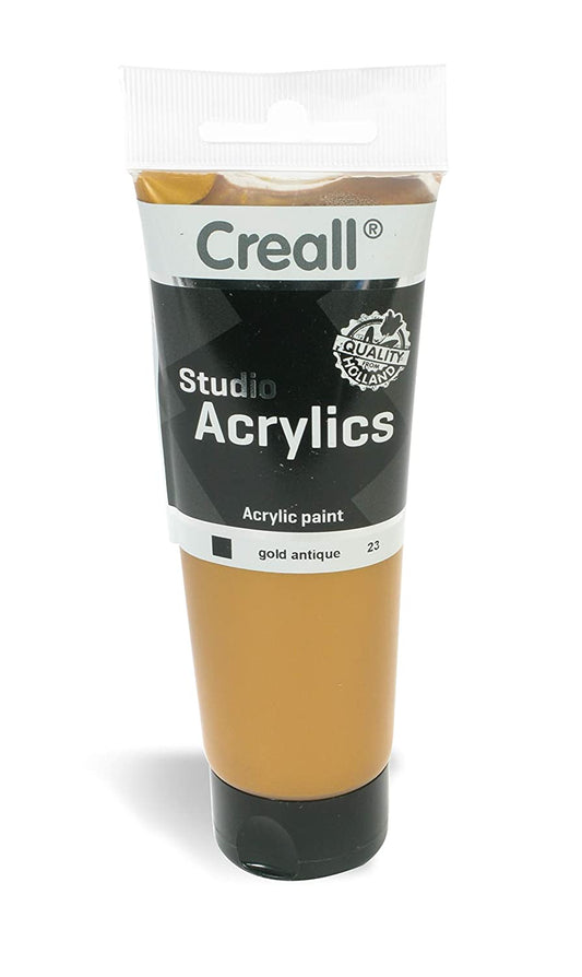 Creall Acrylic Colour Studio Tube 120ml 23 Gold Antique