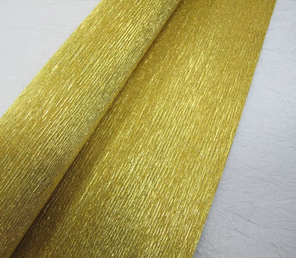 Crepe Paper Gold and Silver 50x250cm - Nejoom Stationery