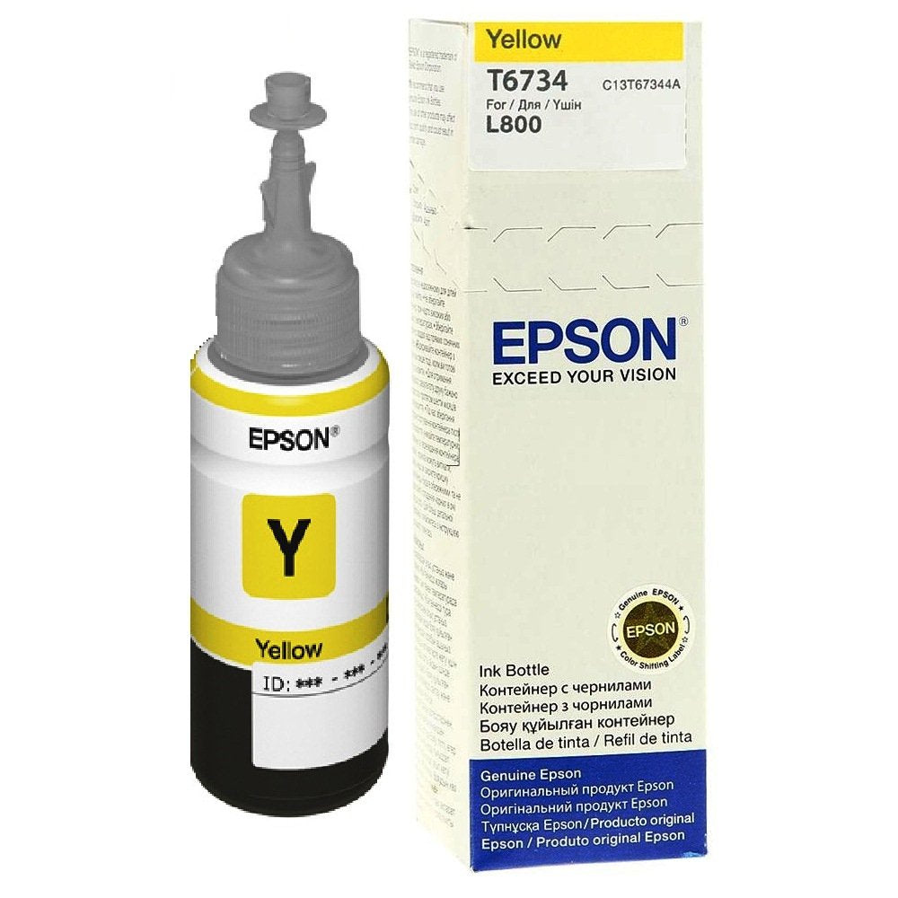 EPSON YELLOW T6734 L800/L1800 - Nejoom Stationery