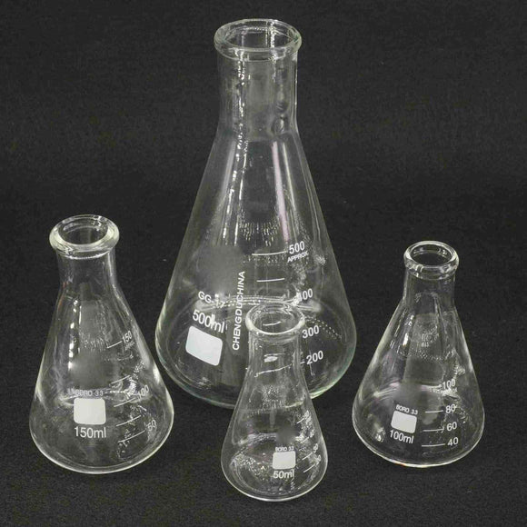 Triangular Science Flask Erlenmeyer glass-flask-and-triangular-flask. - Nejoom Stationery