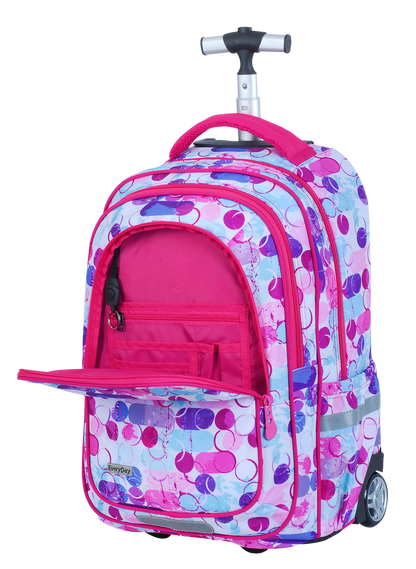 Everyday 3pcs Trolley School Bag Set 18" Pink (Big Wheel)