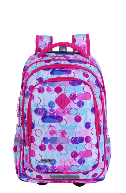 Everyday 3pcs Trolley School Bag Set 18" Pink (Big Wheel)