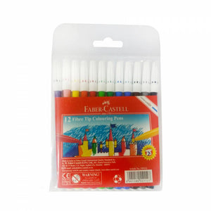 Faber Castell 12 Fiber Tip Sketch Pen - Nejoom Stationery