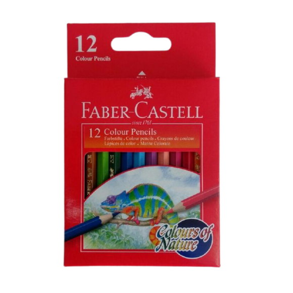 Faber-Castell 12 Pieces Short Classic Color Pencils