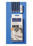 Faber-castell Gold faber Degree pencil Eraser Sharpener Graphite Sketch Set - Nejoom Stationery