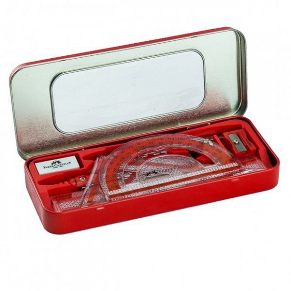 Faber-Castell Mathematical Geometry Compass instrument Drawing Box