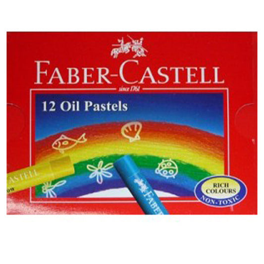 Faber Castell Oil Pastels 12 Color - Nejoom Stationery