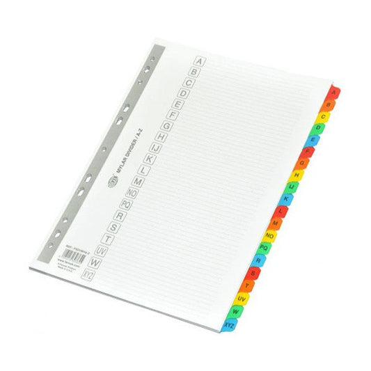 FIS Index MYLAR Divider A-Z  (20 Pcs) - Nejoom Stationery