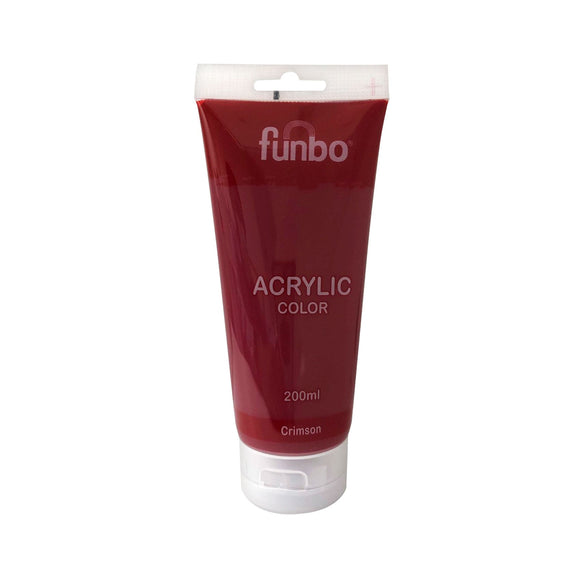 Funbo Acrylic Color 200ml 01 CRIMSON