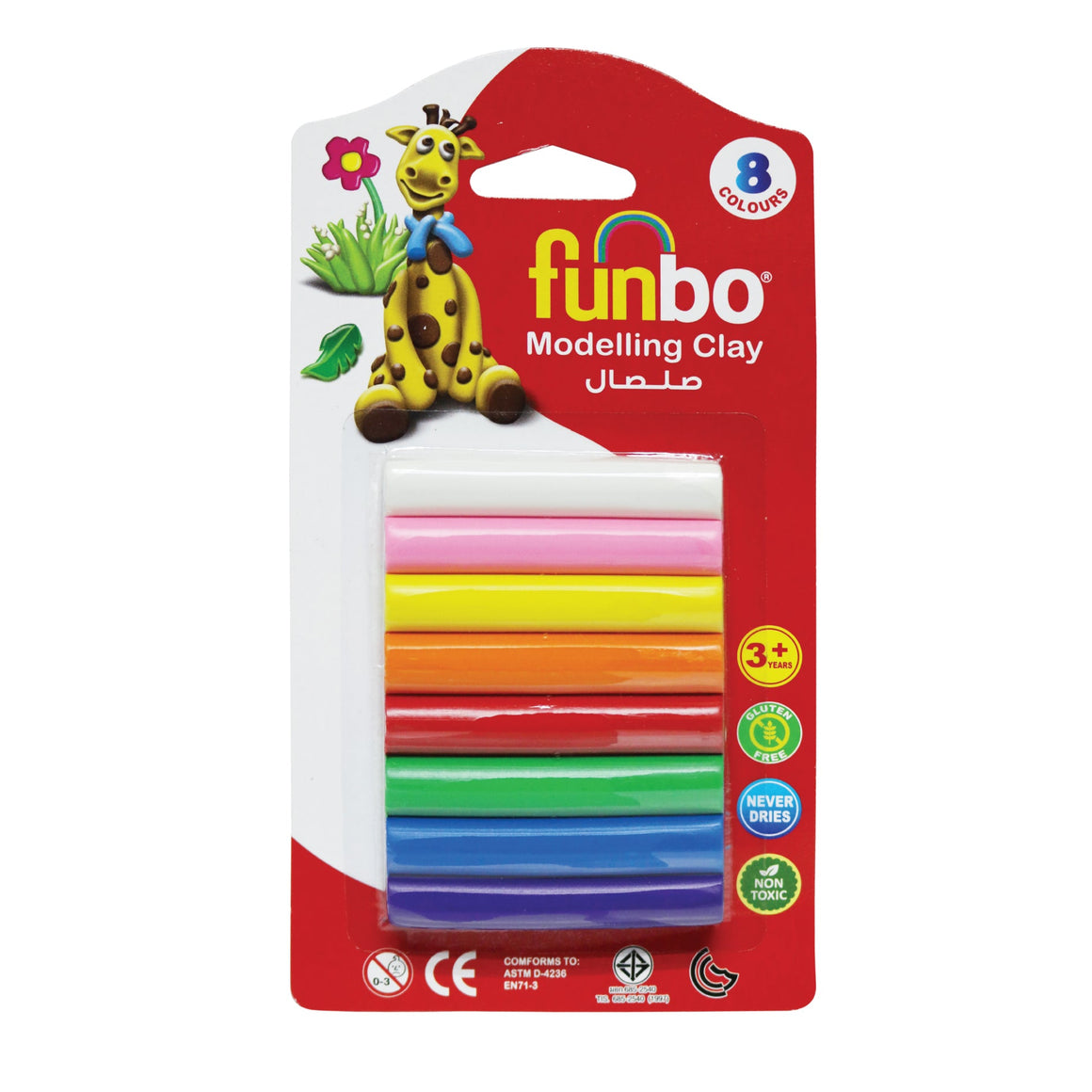 Funbo Alex Funbo Modeling Clay 100g 8 Colours – Nejoom Stationery