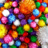 Glitter Pom Pom Ball 20mm - Multicolour - Nejoom Stationery