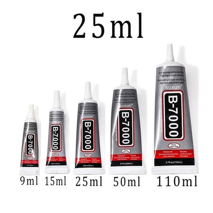 B7000 Glue For Rhinestones Crystal Adhesive Jewelry 9ml 15ml 50ml 110ml Needles Epoxy Resin Diy Jewelry Crafts Glass Supplies