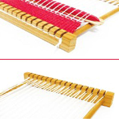 Children's Loom DIY Beech Wooden Toy Woolen Loom Handmade Tapestry Weaving Tool